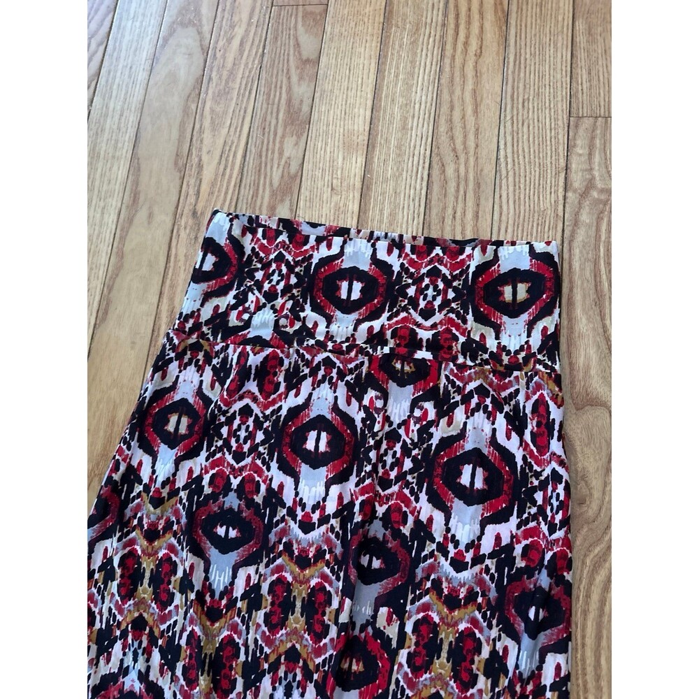 Maxi skirt dress black red aztec southwestern cowboy southern silky hippy NEW